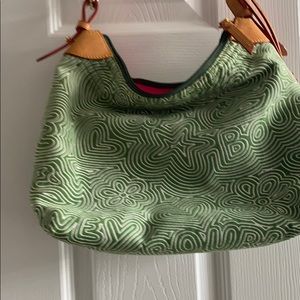 Dooney & Bourke Green Pattern Shoulder Purse